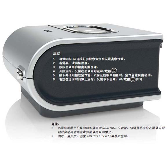 瑞思迈呼吸机S9湿化器Humidaire H5i™ Heated Humidifier